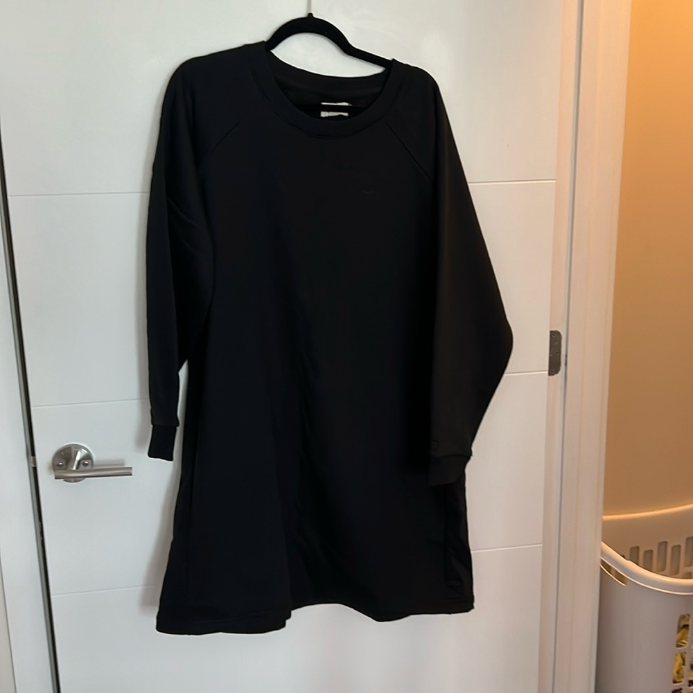 Black Sweatshirt Dress